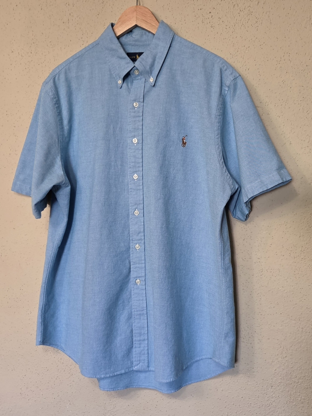 Polo by Ralph Lauren Shirt Mens XXL Light Blue Short-Sleeve Button-Down